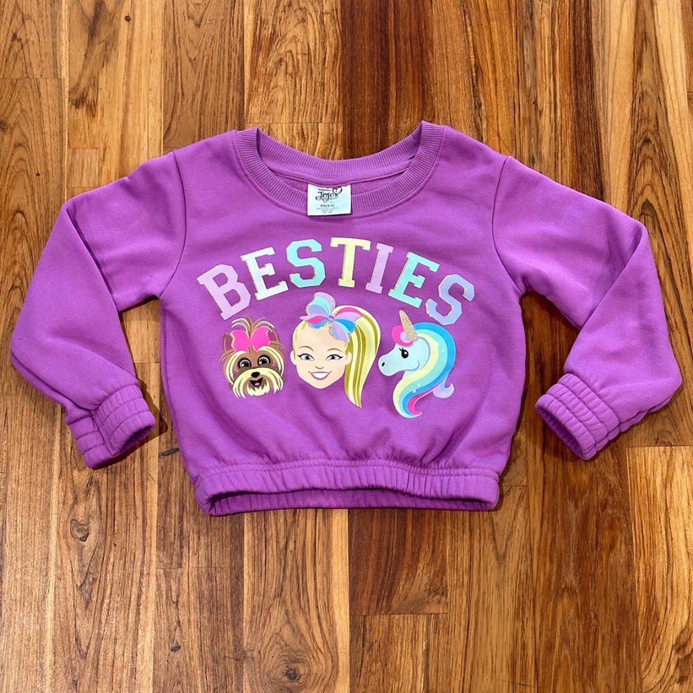 NWOT Nickelodeon Jojo Siwa BESTIES Sweatshirt Size XS (4/5)